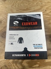EXOWEAR Men's Black Wetsuit Top - Size ML 017101BLK-30ML
