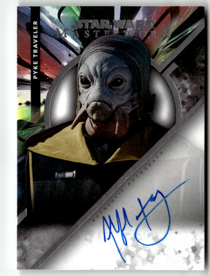 2022 Topps Star Wars Masterwork MWA-AH Alfred Hsing Pyke Traveler On-Card Auto