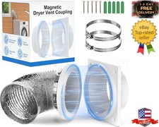 Magnetic Dryer Vent Coupling, Airtight Seal Strong Magnet Dryer Vent Connector K