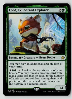 Loot, Exuberant Explorer 106 R MTG FDN NM