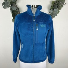 Mountain Hardwear Polartec High Loft Pile Fleece Jacket Size S Full Zip Blue