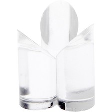 Plymor Clear Acrylic Sphere Stand to Hold Sphere, 1.5" H x 1.25" W x 1.25" D