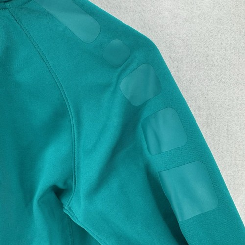 Nike Therma-Fit Full Zip Hoodie Youth Large Teal Fleece Lined Stretch Elite Boys - Picture 3 of 8
