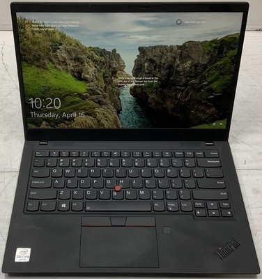 Lenovo X1 Carbon Gen 8 Laptop - 1.8 GHz i7-10610U 16GB 512GB - 14'' Touchscreen