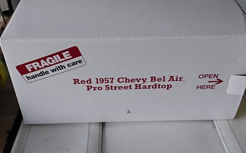 The Danbury Mint 1957 Chevy Bel Air Pro Street Hardtop Box ONLY