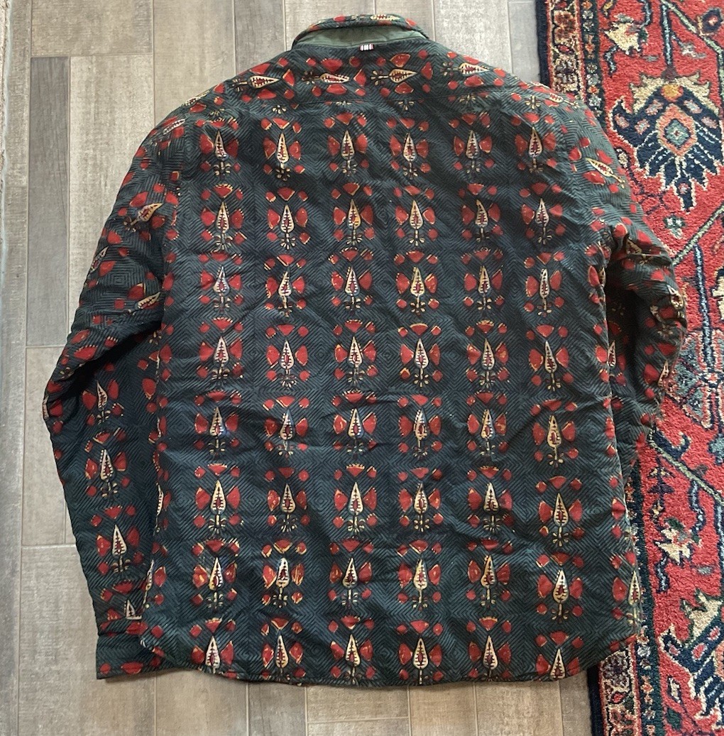 Kardo Shacket Pattern Printed Button Down Cotton … - image 10