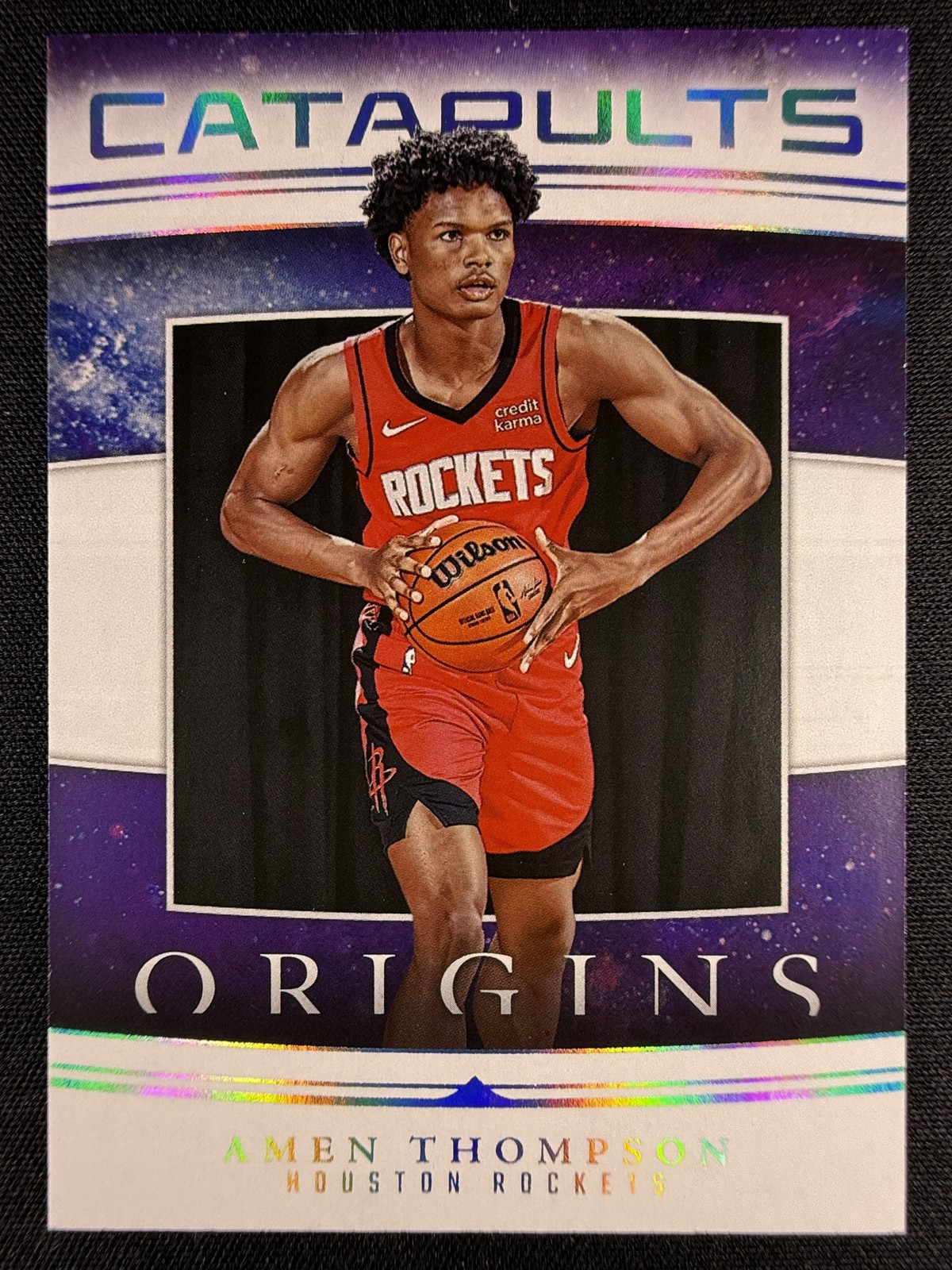 2023-24 Panini Origins #1 Amen Thompson Catapults Rookie