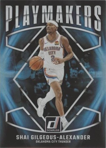 2024-25 Donruss Basketball SSP Playmakers #10 Shai Gilgeous