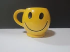 VINTAGE MCCOY POTTERY CERAMIC YELLOW SMILEY FACE COFFEE MUG
