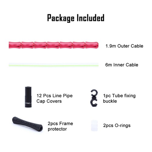 Bike Brake Cable Set Shift Housing Aluminum Links MTB Road Bicycle Brake Housing - 第 8/29 張圖片