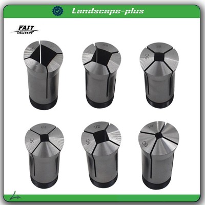 5C Square Collet 6PCS Set 1/4'', 5/16'', 3/8'', 1/2'', 5/8'', 3/4'' New