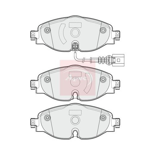 For CUPRA ATECA KH7 KHP KBP 2018 on BRAKE PADS (FRONT) (R90) PAD1902