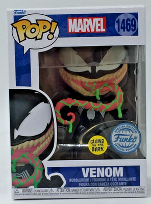 Funko Pop! Marvel Venom #1469 Glows in Dark Funko Special Editon W