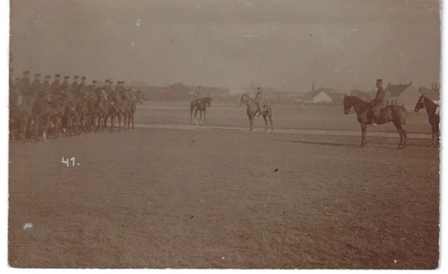 Pardubice Czech Republic WW1 Austro-Hungarian Cavalry Army on Horses Photo RPPC