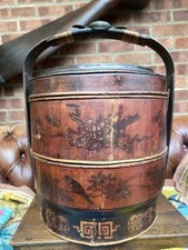 Antique Chinese 2 Tier Wedding Basket