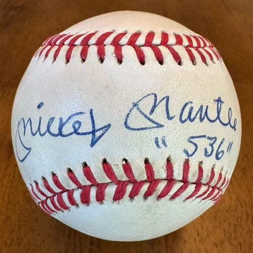 Mickey Mantle 536 Signed Autographed American League Baseball Ball JSA LOA