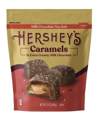 HERSHEY S Caramels, 12 oz Bag, Milk Chocolate