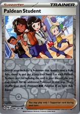 Paldean Student Reverse Holo 086/091 Common SV: Paldean Fates LP Pokemon Card