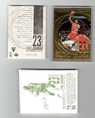 New Listing1997 Upper Deck 23 Nights The Jordan Experience Gold Michael Jordan Card 13/14