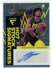 2022-23 Panini Flux Shaedon Sharpe Hot Stock Signatures Rookie Auto RC