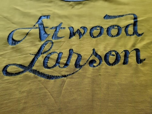 Vtg 60s Atwood Larson 46-48 XXL Jersey Shirt Athletic Wear Mason USA Made VTG - Picture 5 of 11