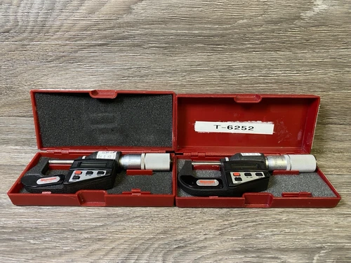 Lot of [2] Starrett No. 734  Digital Micrometer Untested!