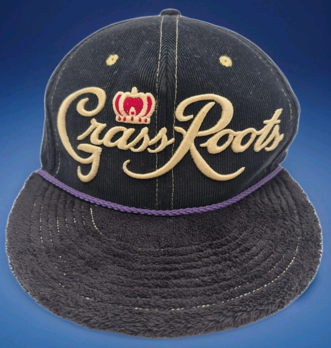 Royal Roots Purple Suede Fitted Hat