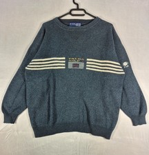 Vintage Pringle of Scotland Nick Faldo Jumper Size L Golf Blue 100% Lambswool