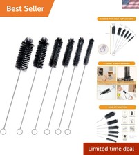 Straw Cleaner Brush Set,6 Piece 12" Long Pipe Tube Bottle Brushes for Cleanin...