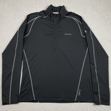 Eddie Bauer First Ascent Men's Size M FreeHeat Long Sleeve 1/4 Zip Base Layer
