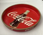 Vintage Coca-Cola tray/sign 1953 with bottle-Mexican-Early logo-Excellent +