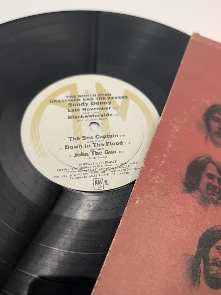Sandy Denny -The North Star Grassman and The Ravens Vinyl RECORD LP G+ Cond Foto 3 de 3