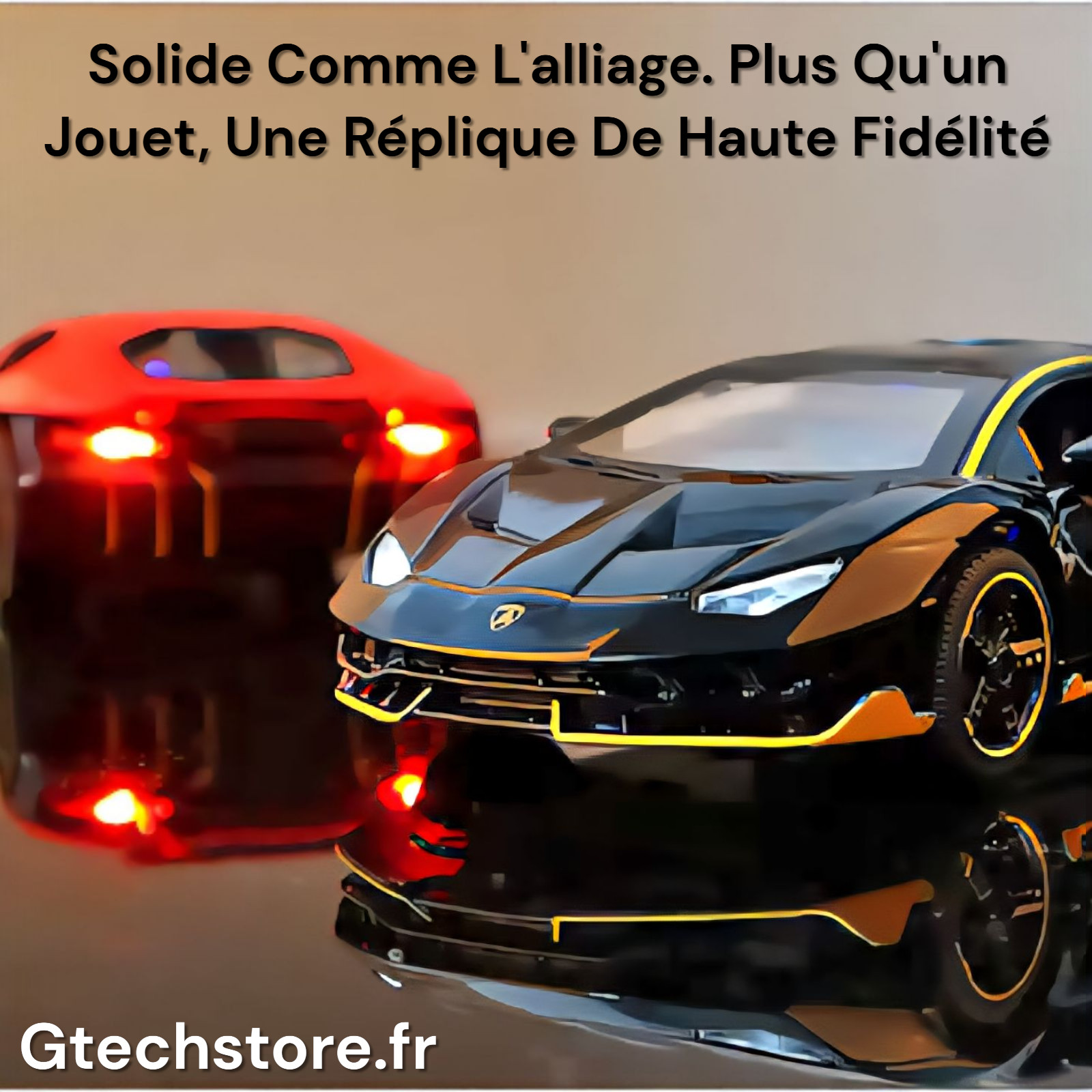 Voiture LP770 anti-collision en zinc, le jouet incassable pour enfant