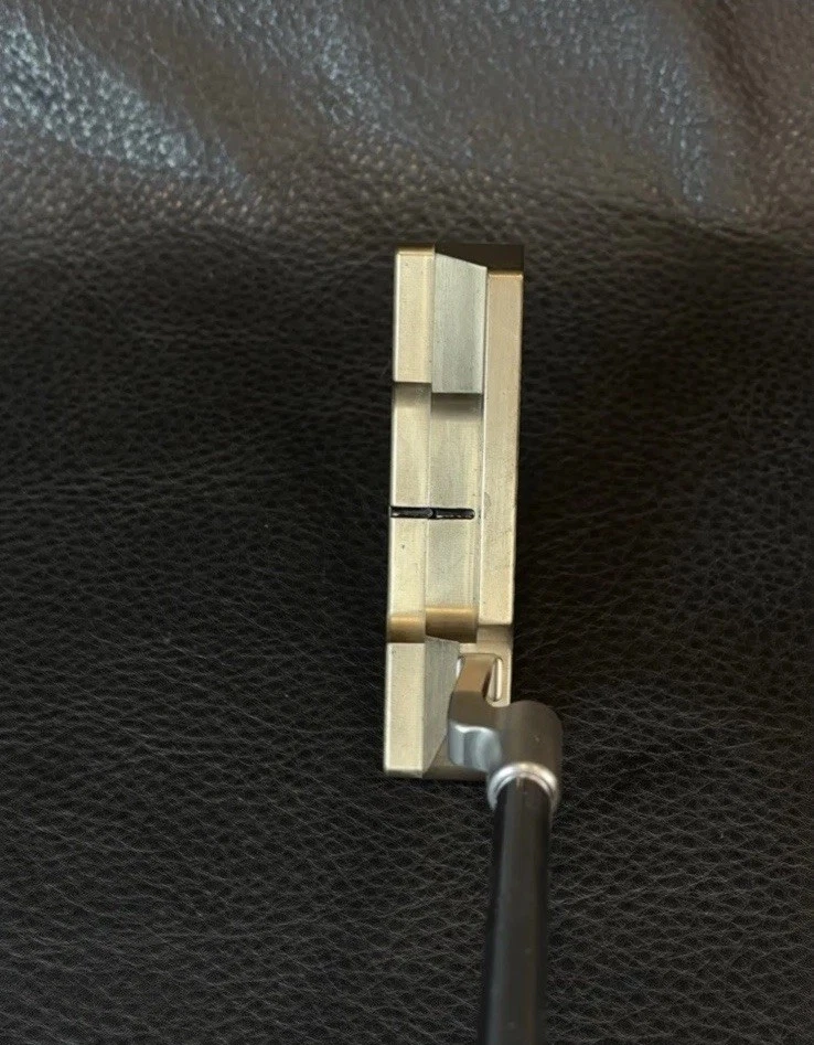 Left Hand MACHINE M1A FIXER Milled Putter ALUMINUM BRONZE Steel Shaft 35” + HC  - Image 4 of 4