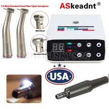 Dental Electric LED Brushless MicroMotor/1:5 Increasing Fiber Optic Contra Angle