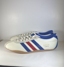Adidas Originals Tokyo JQ0585 Women  s Size 9 Cream White Royal Blue Gum Sneakers
