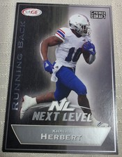 2021 Sage Hit Football Khalil Herbert Kansas Jayhawks Next Level Rookie #164