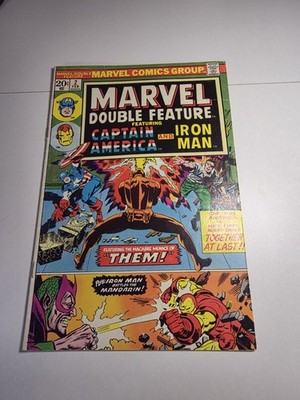 comic book marvel double feature captain america and iron man issue 2 year 1973