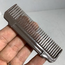 Vintage Japan Small Travel Brown Plastic Comb 3.5 Long