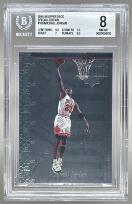 Michael Jordan 1995 Upper Deck #SE100 Special Edition BGS 8