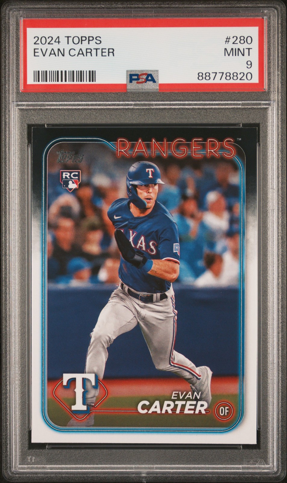 2024 TOPPS #280 EVAN CARTER PSA 9