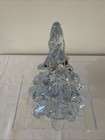 Vintage 6” Tall Clear Art Glass Christmas Tree Holiday Decor — photo 3