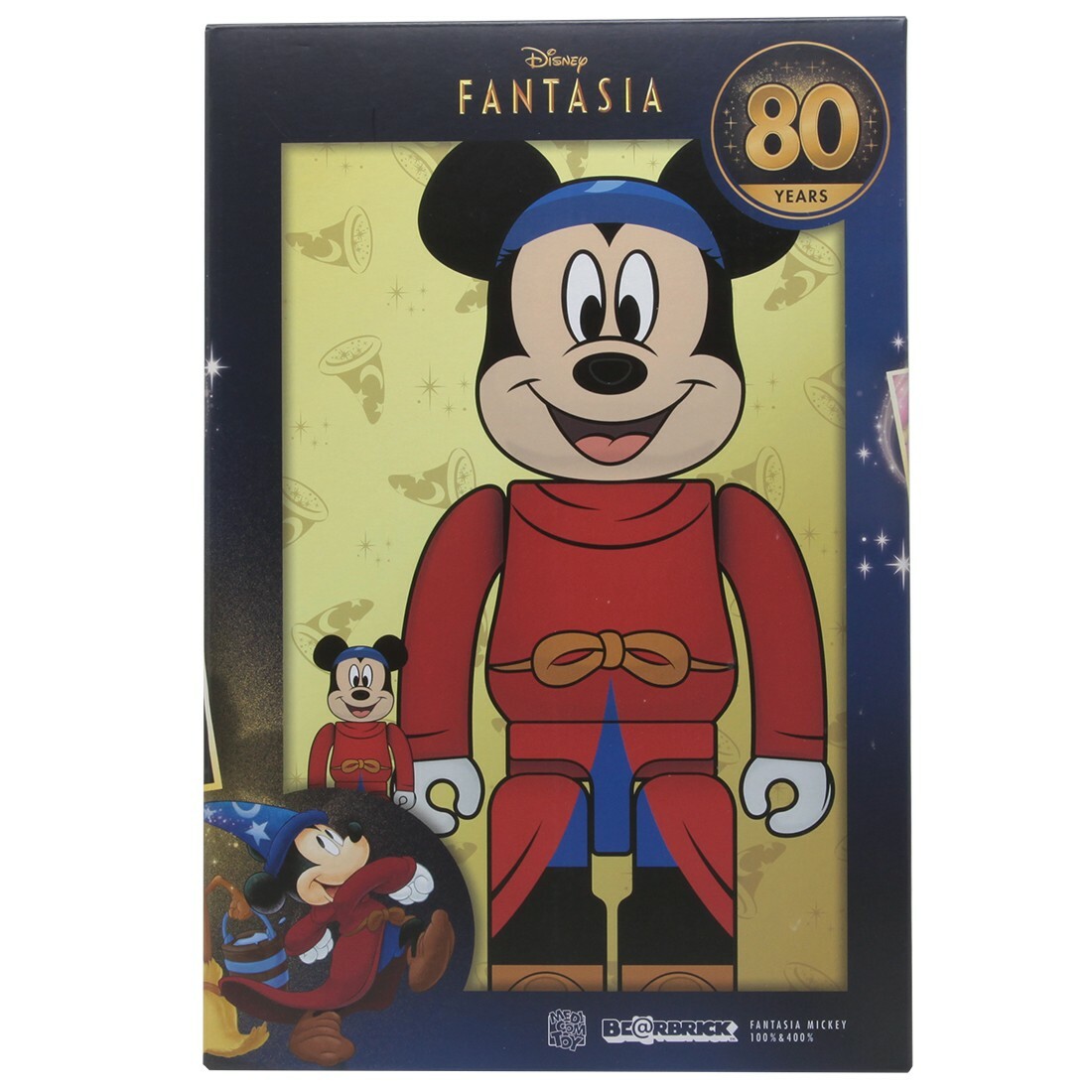 Medicom BE@RBRICK Disney Fantasia Mickey Mouse 100% 400 Medicom BE@RBRICK Disney Fantasia Mickey Mouse 100% 400