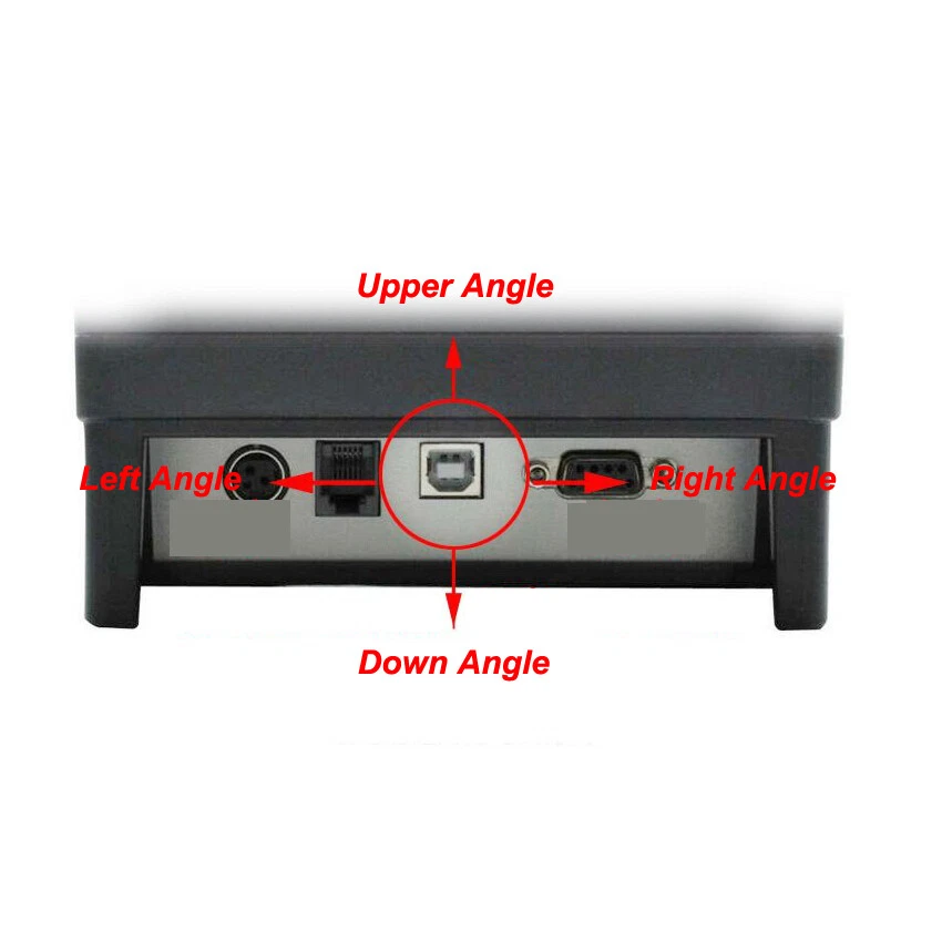 USB Printer Cable Lead Type A Right Angle Male to B Right Angle Male 0.3-5Metres - Image 4 of 4