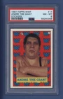 1987 Topps ANDRE THE GIANT #17 WWF *Sticker* Graded PSA 8 NM-MT "NICE"