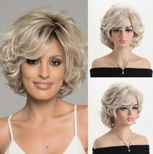 10 Inch Short Curly Wig Curly Wave Hair Synthetic Wig For Women Daily Wear