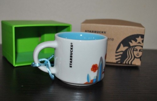 New Starbucks ORNAMENT HAWAII MUG/CUP 2016 You are here DEMI 2oz BOX - Picture 3 of 3