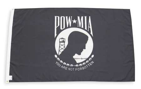 ANNIN FLAGMAKERS 377991 Pow Mia Flag,3x5 Ft 2ZE41 - Imagen 2 de 2