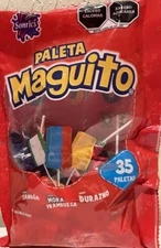 2-Pk Sonrics Paleta Maguito Sabores 35pzs  Gudu Pop Maguito Flavors