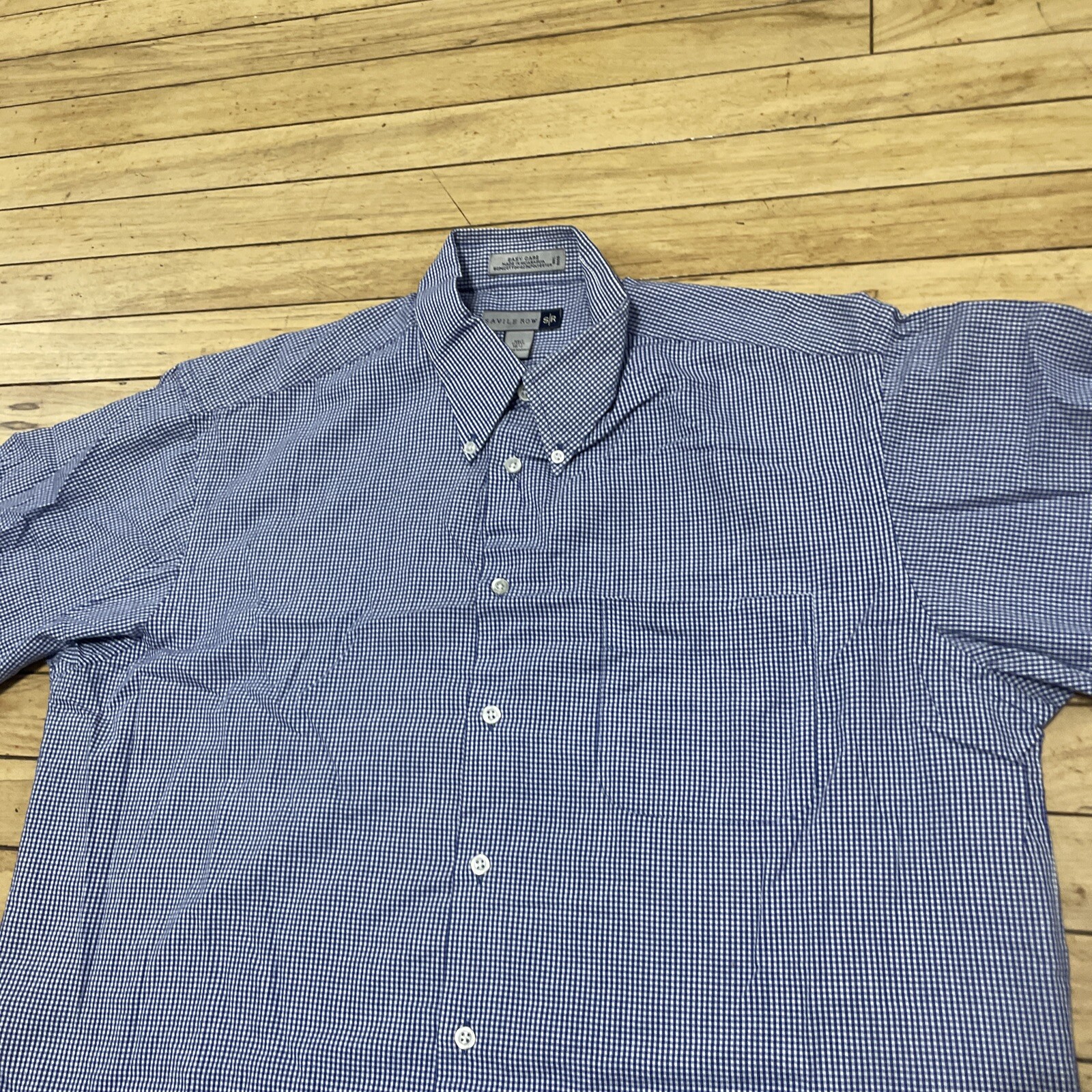 FILA SAVILE ROW Camicia con bottoni uomo collo 16 5 mezza manica blu facile cura cotone poli